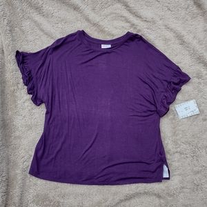 LuLaRoe Dahl Top Size S Purple NWT